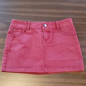 Forever 21 (2.1 Denim) Colored Denim Mini Skirt